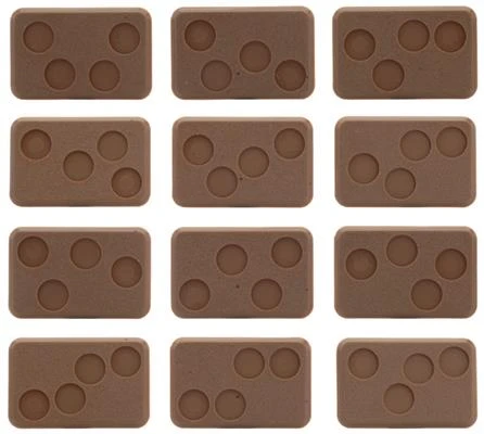 Flames Of War: Medium Bases (4 Holes) 3 Flames Of War: Medium Bases (4 Holes)