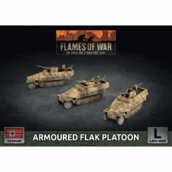 Sd Kfz 251 2cm / Triple 15mm Armoured Flak Platoon (3x Plastic)