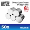 Neodymium Magnets 8x2mm (N52)