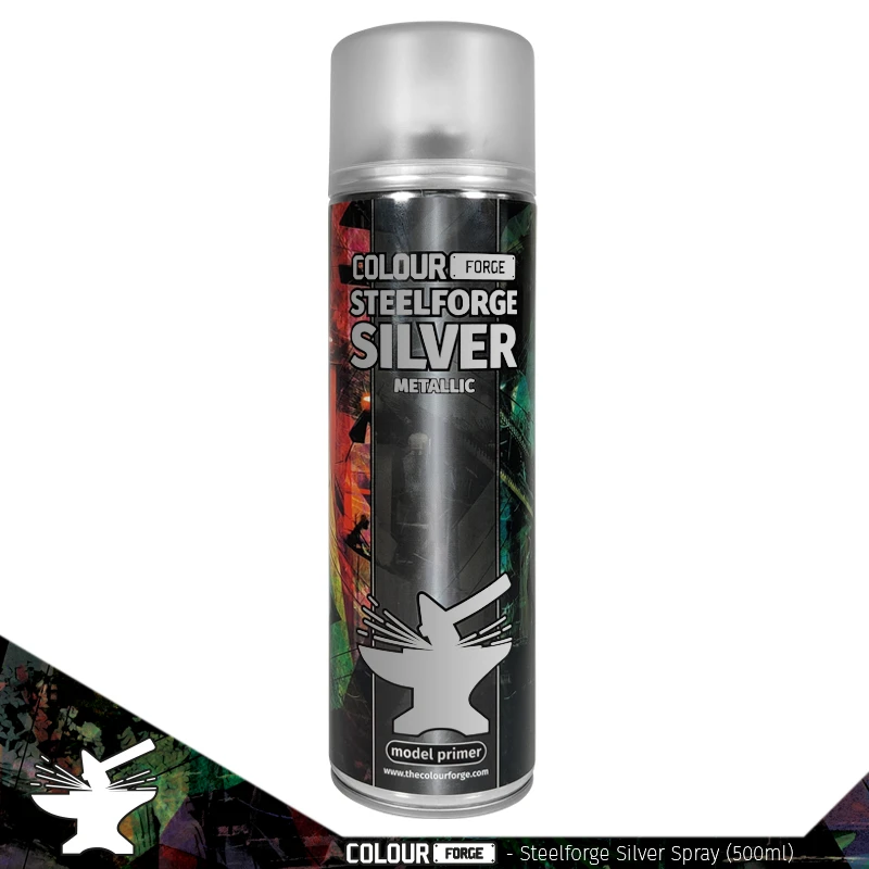 Colour Forge Spray: Steelforge Silver (500ml) 3 Colour Forge Spray: Steelforge Silver (500ml)