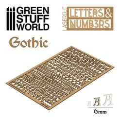 Letters And Numbers 6mm GOTHIC