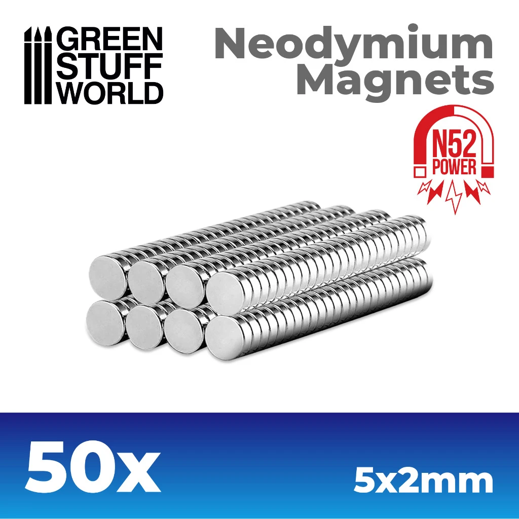 Neodymium Magnets 5x2mm – 50 Units (N52) 3 Neodymium Magnets 5x2mm – 50 Units (N52)
