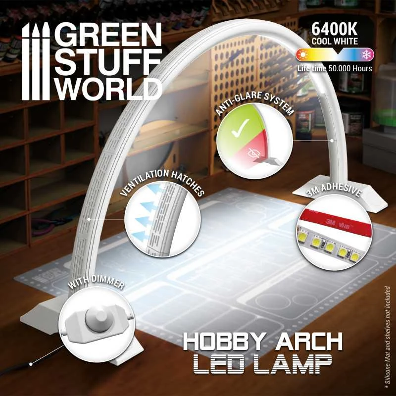 Hobby Arch LED Lamp – Faded White 5 Hobby Arch LED Lamp – Faded White - Image 3