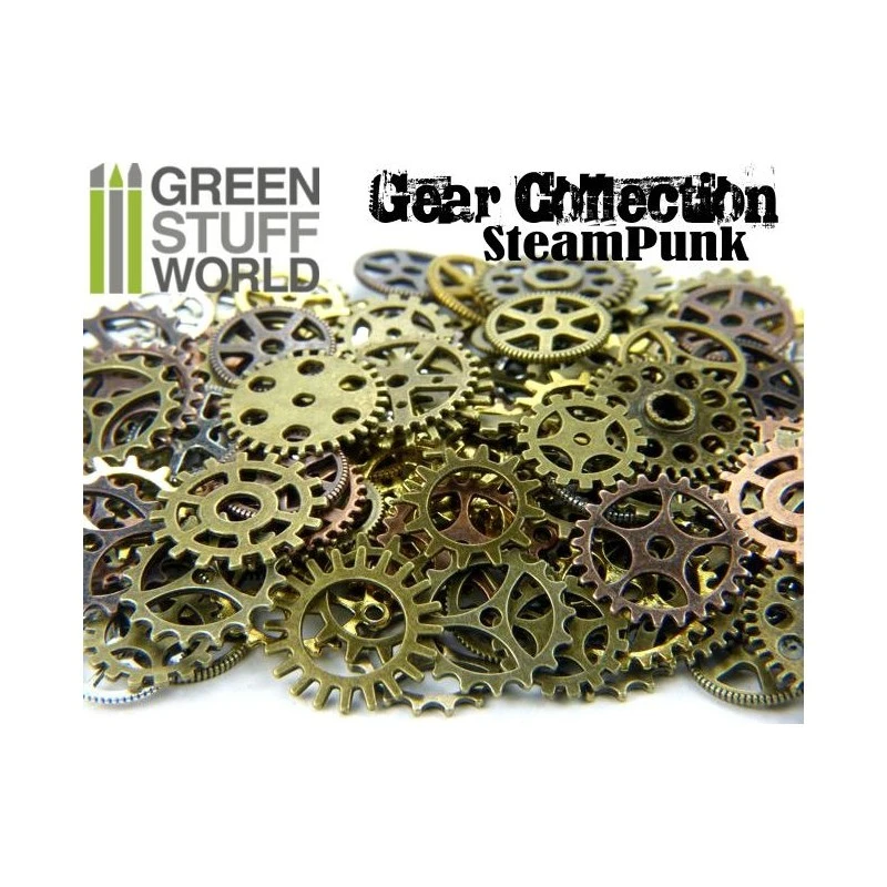 SteamPunk GEARS And COGS Beads 85gr *** Variety 3 SteamPunk GEARS And COGS Beads 85gr *** Variety