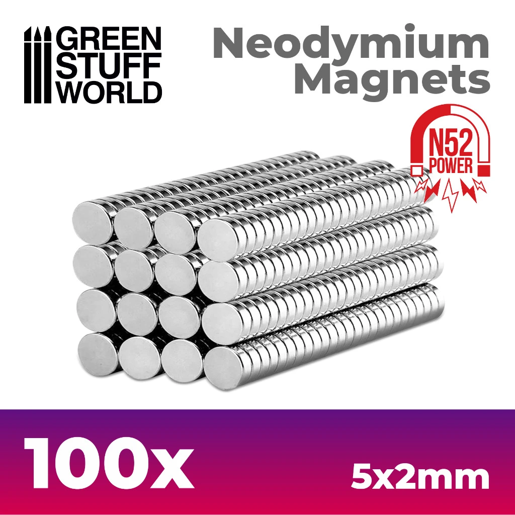 Neodymium Magnets 5x2mm – 100 Units (N52) 3 Neodymium Magnets 5x2mm – 100 Units (N52)