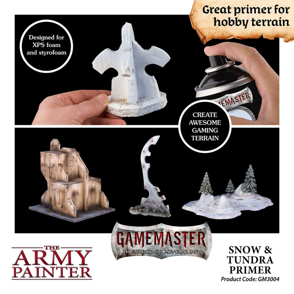 The Army Painter GM: Terrain Primer – Snow & Tundra 4 The Army Painter GM: Terrain Primer – Snow & Tundra - Image 2
