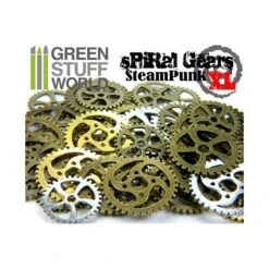 SteamPunk SPIRAL GEARS & COGS Beads 85gr XL Size