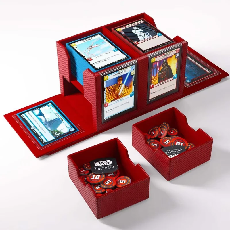 Gamegenic Star Wars: Unlimited Double Deck Pod – Red 4 Gamegenic Star Wars: Unlimited Double Deck Pod – Red - Image 2