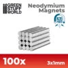Neodymium Magnets 3x1mm – 100 Units (N35)