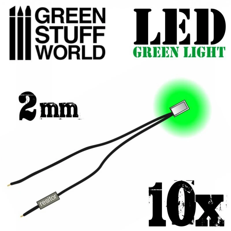 LED Lights Green – 2mm 3 LED Lights Green – 2mm