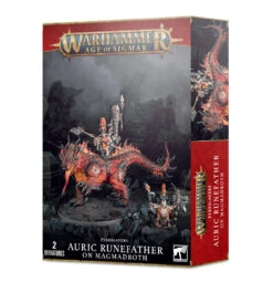 Games Workshop Fyreslayers: Auric Runefather On Magmadroth