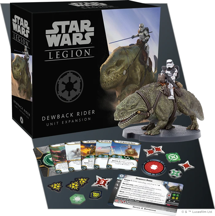 Star Wars Legion: Dewback Rider Unit 5 Star Wars Legion: Dewback Rider Unit - Image 3