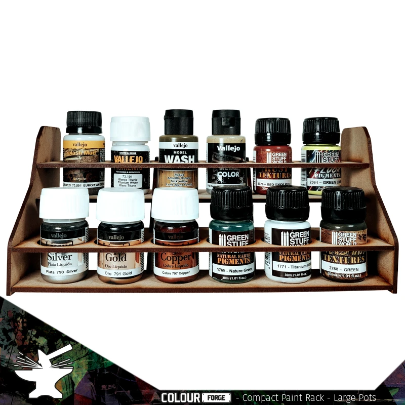 Compact Paint Rack (Large Pots 30ml-40ml) 3 Compact Paint Rack (Large Pots 30ml-40ml)