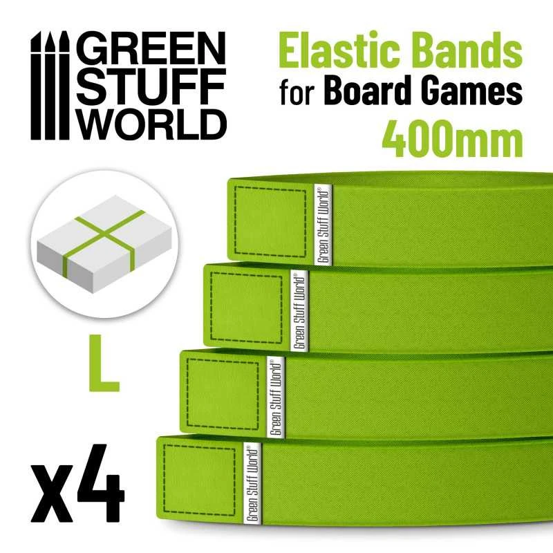 Elastic Bands For Board Games 400mm: Pack X4 3 Elastic Bands For Board Games 400mm: Pack X4
