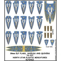 Elf Banner And Shields 1