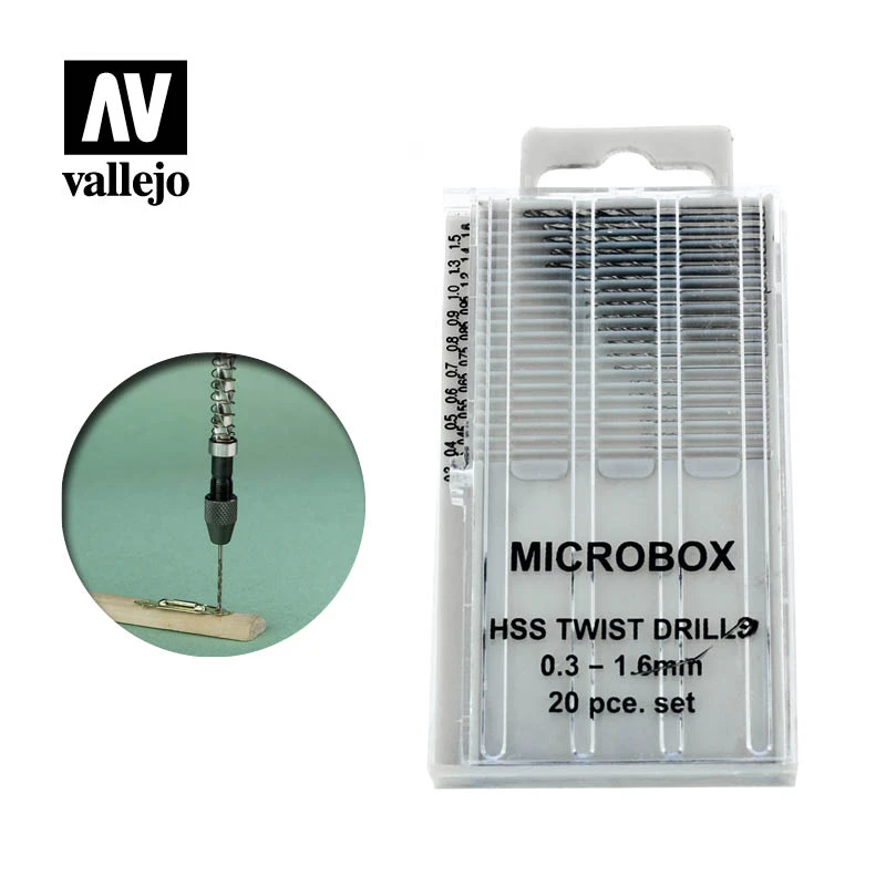AV Vallejo Tools – Microbox Drill Set (20) 0.3-1.6mm 3 AV Vallejo Tools – Microbox Drill Set (20) 0.3-1.6mm