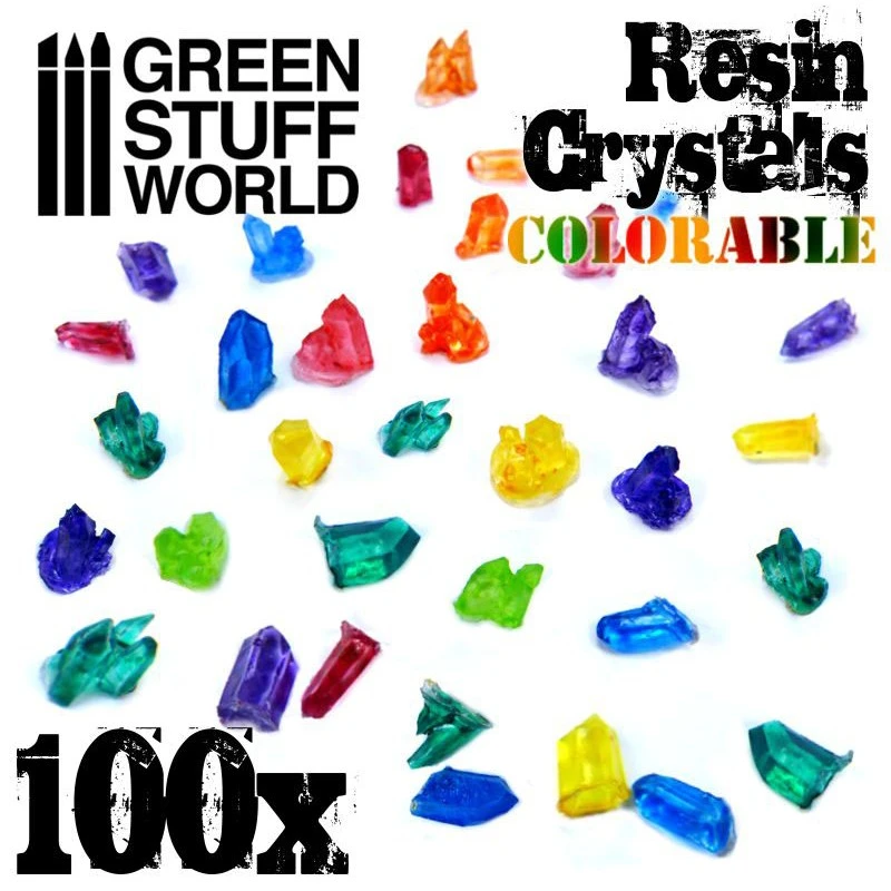 Resin Crystals Transparent Colorables (small) 4 Resin Crystals Transparent Colorables (small) - Image 2