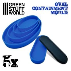 5x Containment Moulds For Bases – Oval