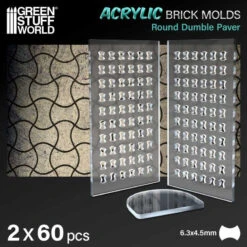 Acrylic Molds – Round Dumble Paver