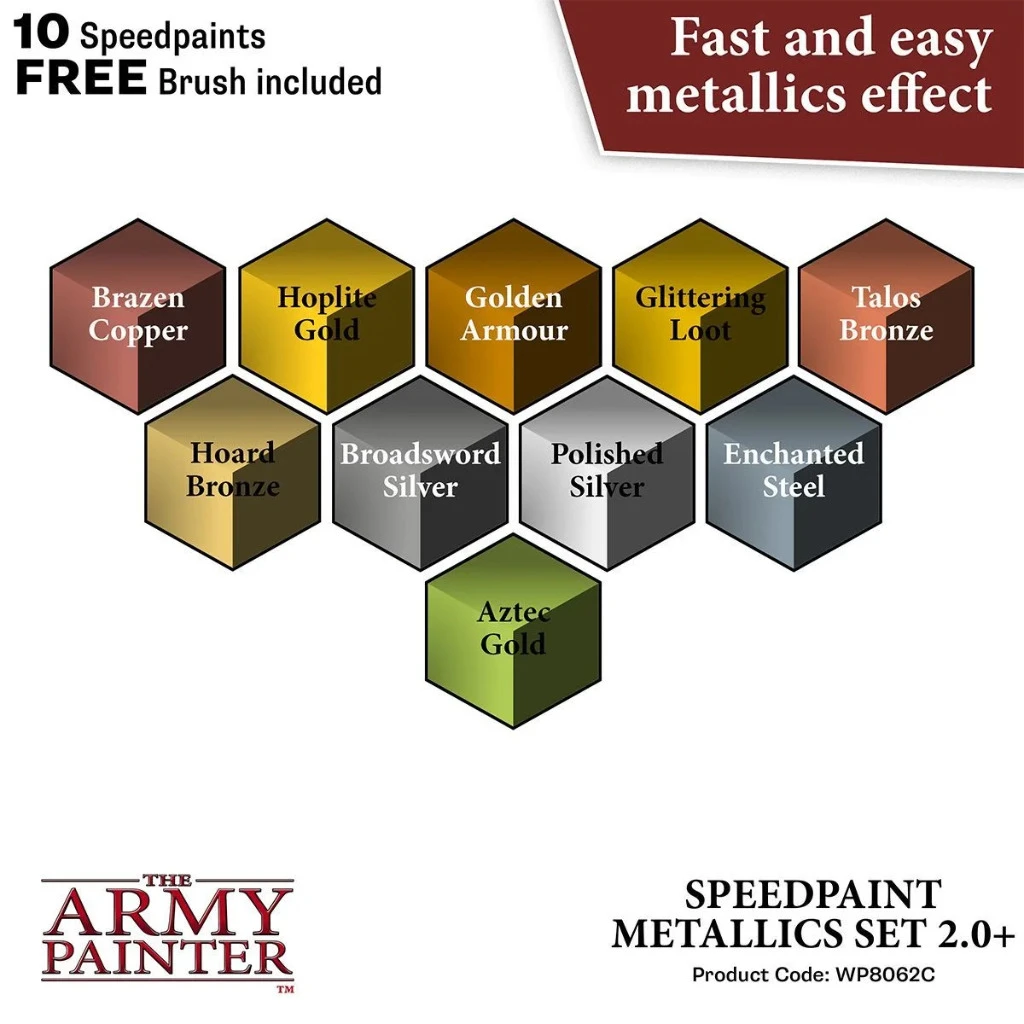 The Army Painter Speedpaint Metallics Set 2.0 5 The Army Painter Speedpaint Metallics Set 2.0 - Image 3