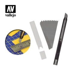 AV Vallejo Tools β Slim Snap-Off Knife & 10 Blades