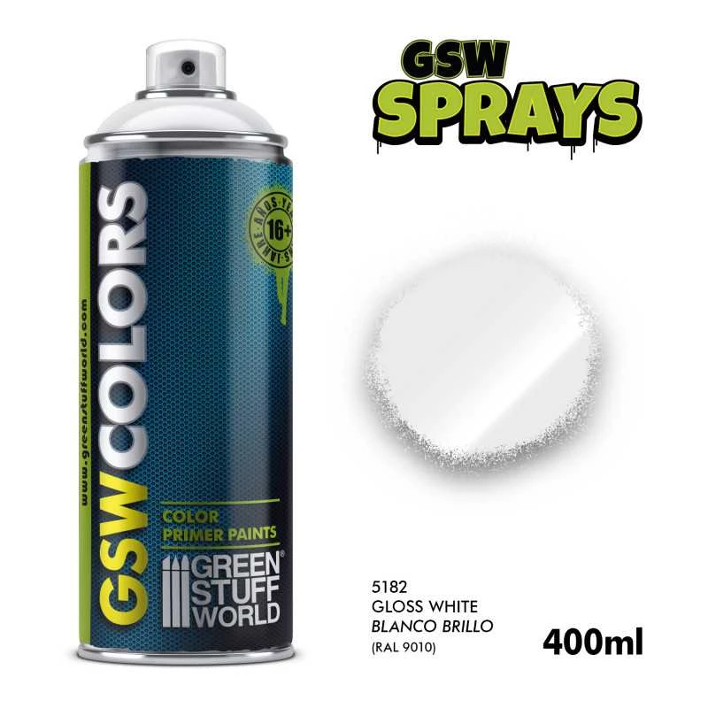 White Gloss Spray Paint 400ml 3 White Gloss Spray Paint 400ml