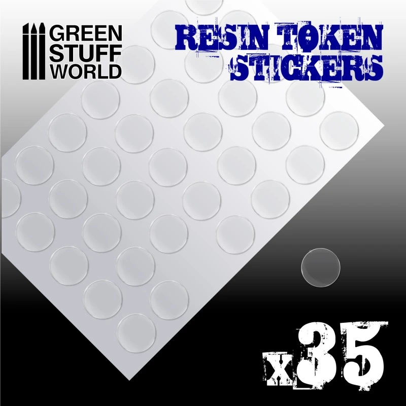 35x Resin Token Stickers 25mm 4 35x Resin Token Stickers 25mm - Image 2