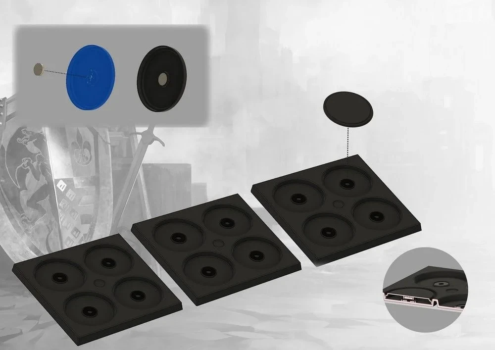 Conquest: Magnetic Bases And Carriers – Infantry 3 Conquest: Magnetic Bases And Carriers – Infantry