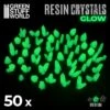 GREEN GLOW Resin Crystals – Medium