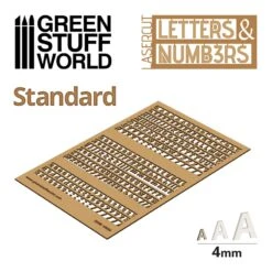 Letters And Numbers 4mm STANDARD