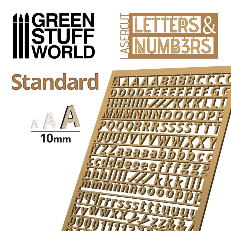 Letters And Numbers 10mm STANDARD 4 Letters And Numbers 10mm STANDARD - Image 2