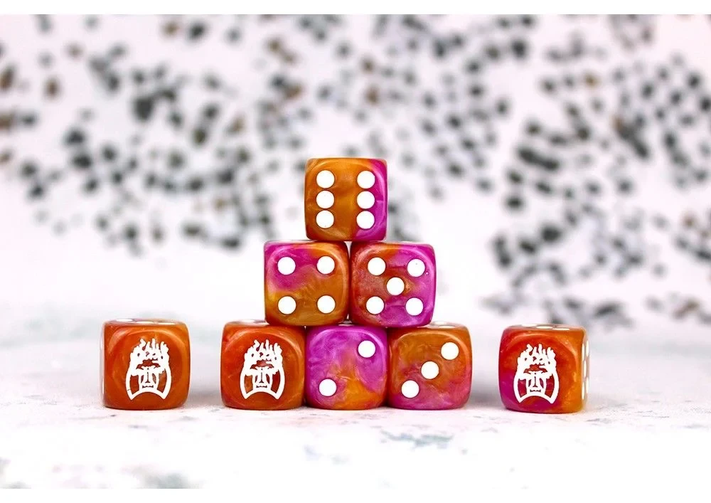 Conquest: Old Dominion Faction Dice On Purple And Gold Dice 3 Conquest: Old Dominion Faction Dice On Purple And Gold Dice