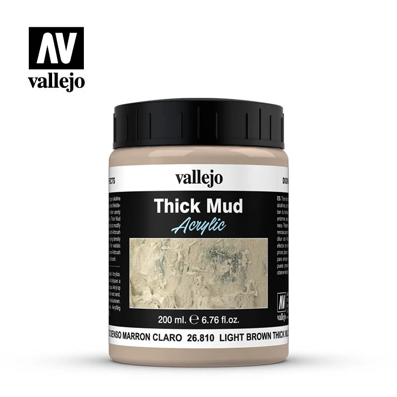 Vallejo Weathering Effects 200ml – Light Brown Thick Mud 3 Vallejo Weathering Effects 200ml – Light Brown Thick Mud