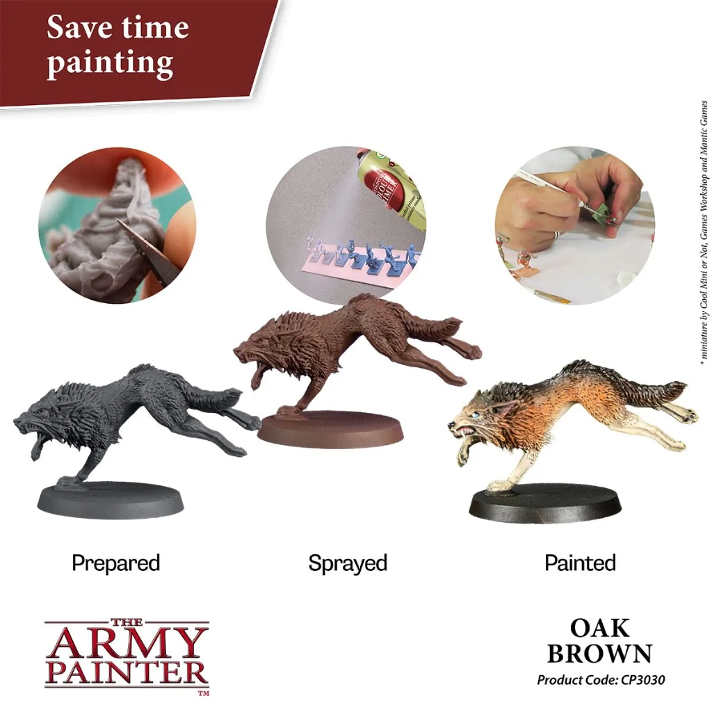The Army Painter Colour Primer – Oak Brown 4 The Army Painter Colour Primer – Oak Brown - Image 2