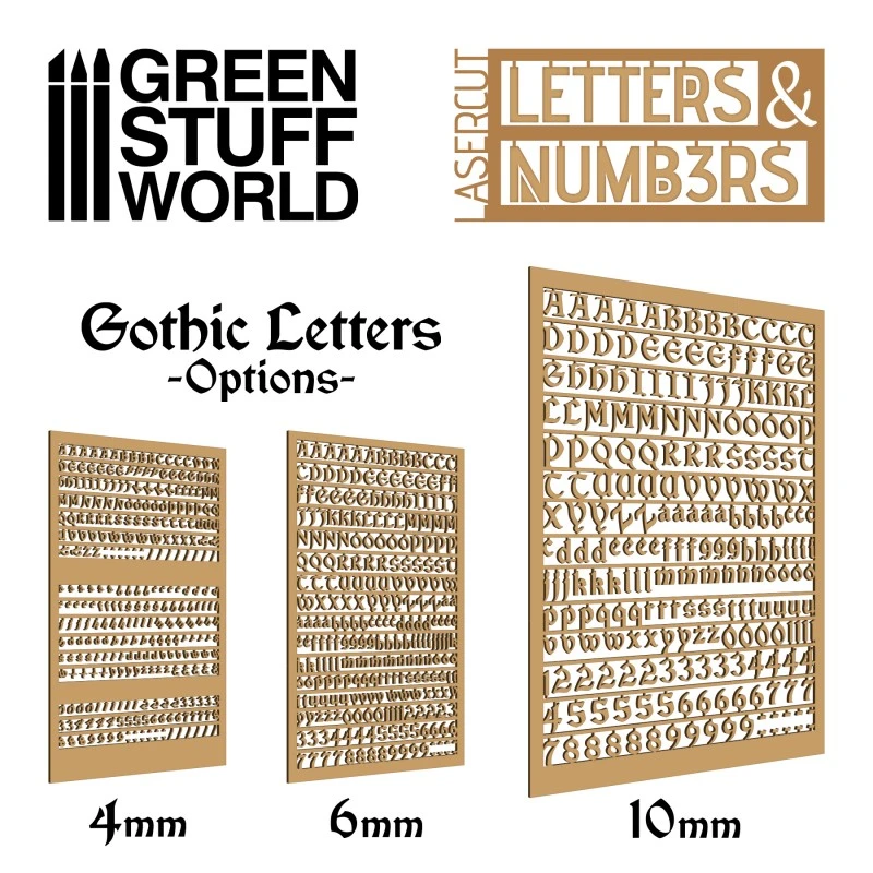 Letters And Numbers 10mm GOTHIC 5 Letters And Numbers 10mm GOTHIC - Image 3