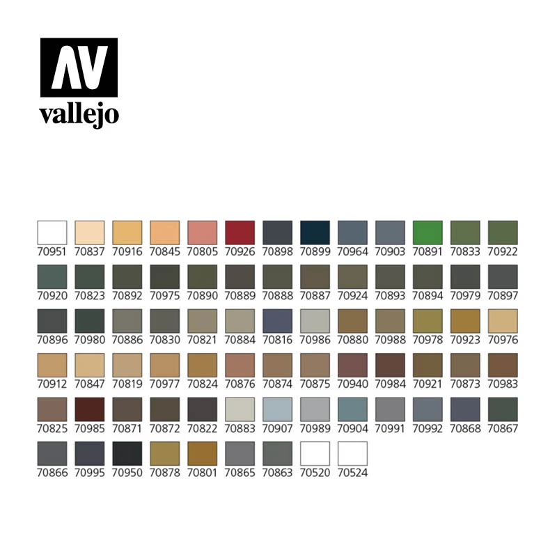 Vallejo Model Color Military Range (72 Colors + 3 Brushes + Carry Case) 4 Vallejo Model Color Military Range (72 Colors + 3 Brushes + Carry Case) - Image 2