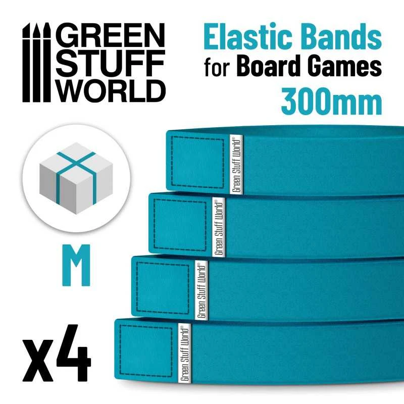 Elastic Bands For Board Games 300mm – Pack X4 3 Elastic Bands For Board Games 300mm – Pack X4