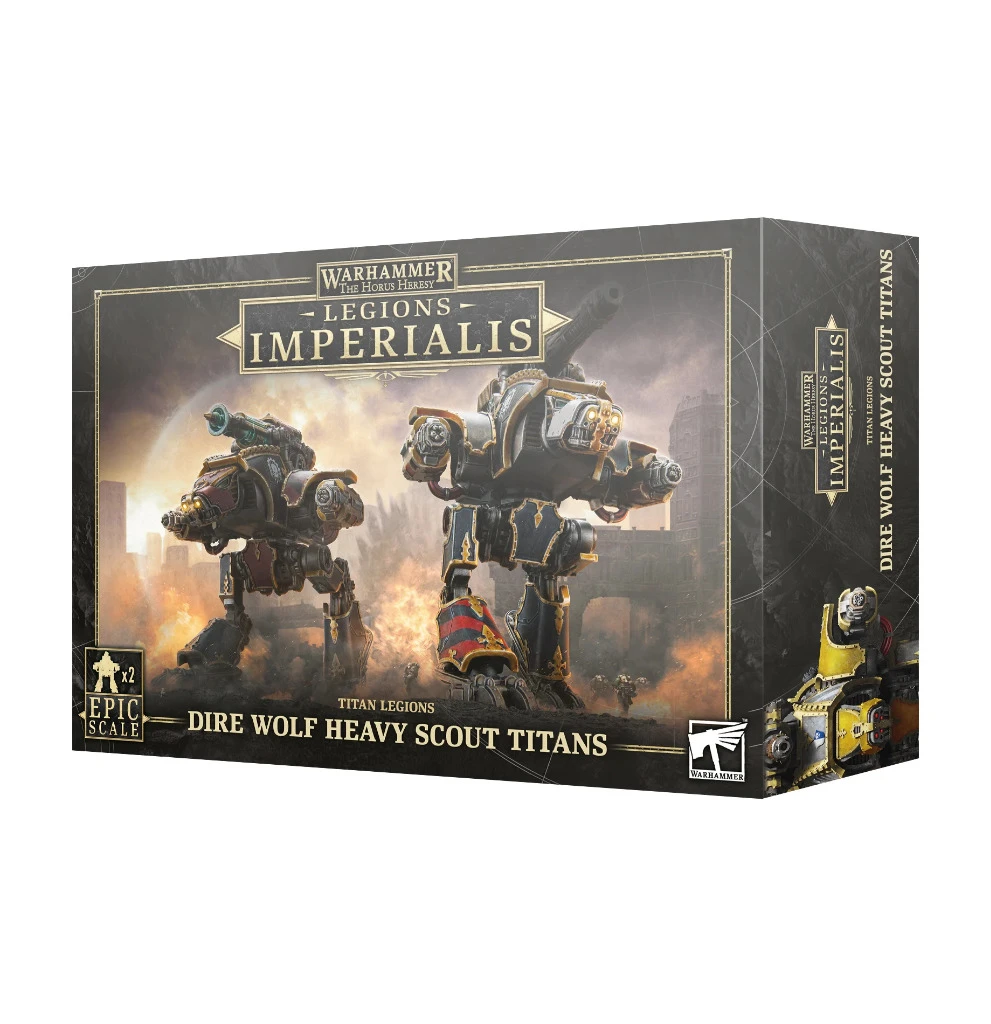 Games Workshop Legions Imperialis: Dire Wolf Heavy Scout Titans 3 Games Workshop Legions Imperialis: Dire Wolf Heavy Scout Titans
