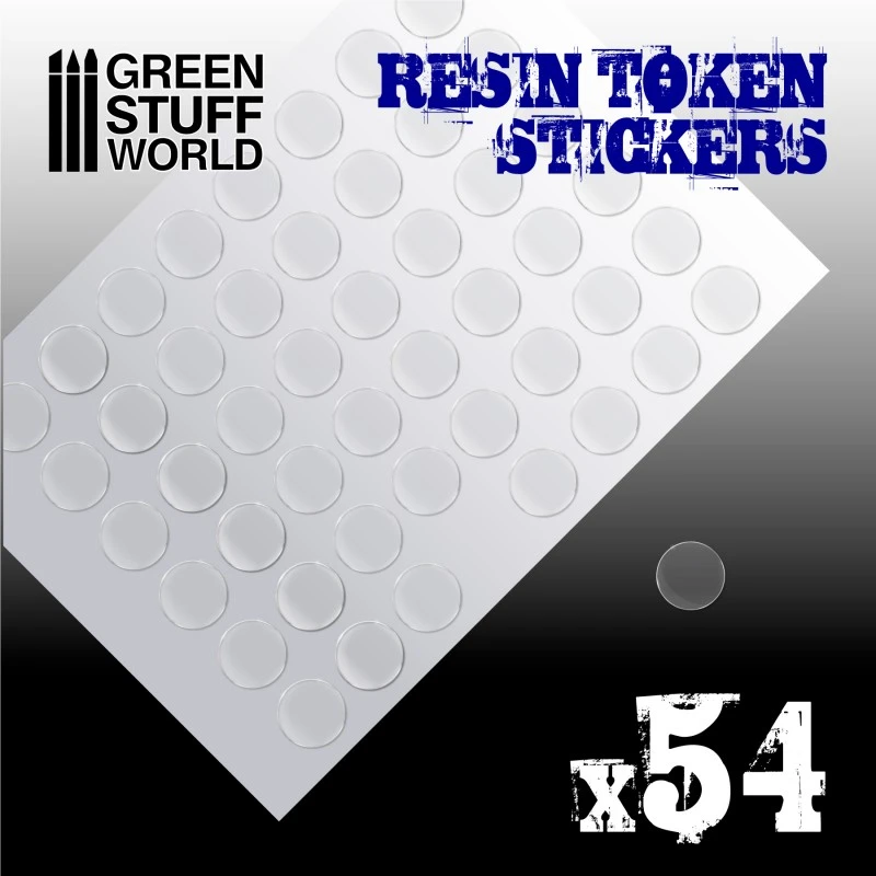 54x Resin Token Stickers 20mm 4 54x Resin Token Stickers 20mm - Image 2