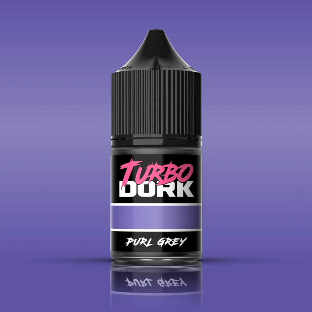 Turbo Dork: Purl Grey Metallic Acrylic Paint 22ml Bottle 3 Turbo Dork: Purl Grey Metallic Acrylic Paint 22ml Bottle