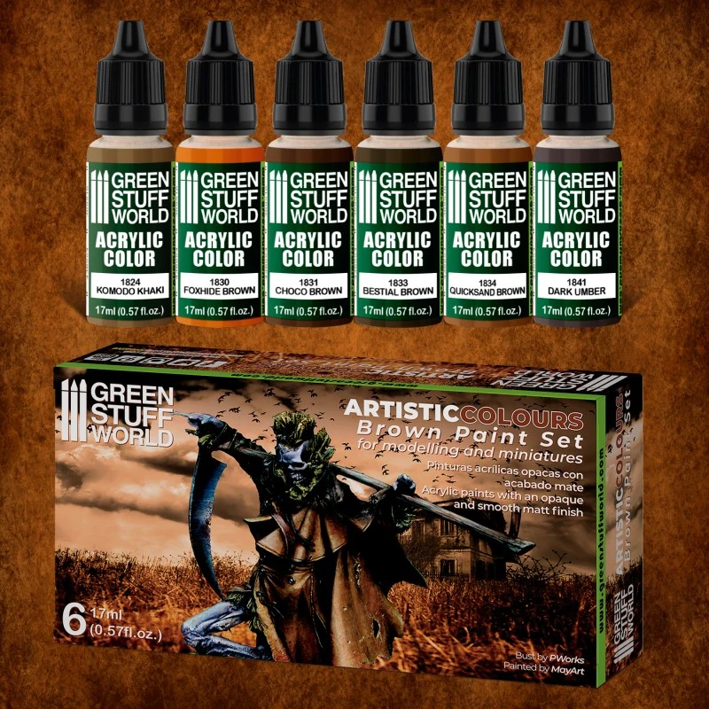 Paint Set – Brown 3 Paint Set – Brown