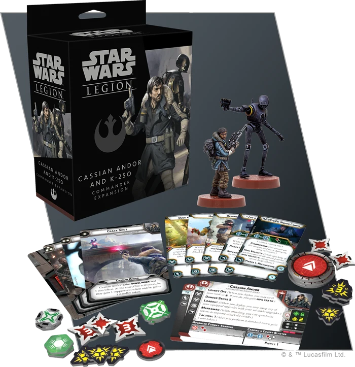 Star Wars Legion: Cassian Andor And K-2SO Commander 4 Star Wars Legion: Cassian Andor And K-2SO Commander - Image 2