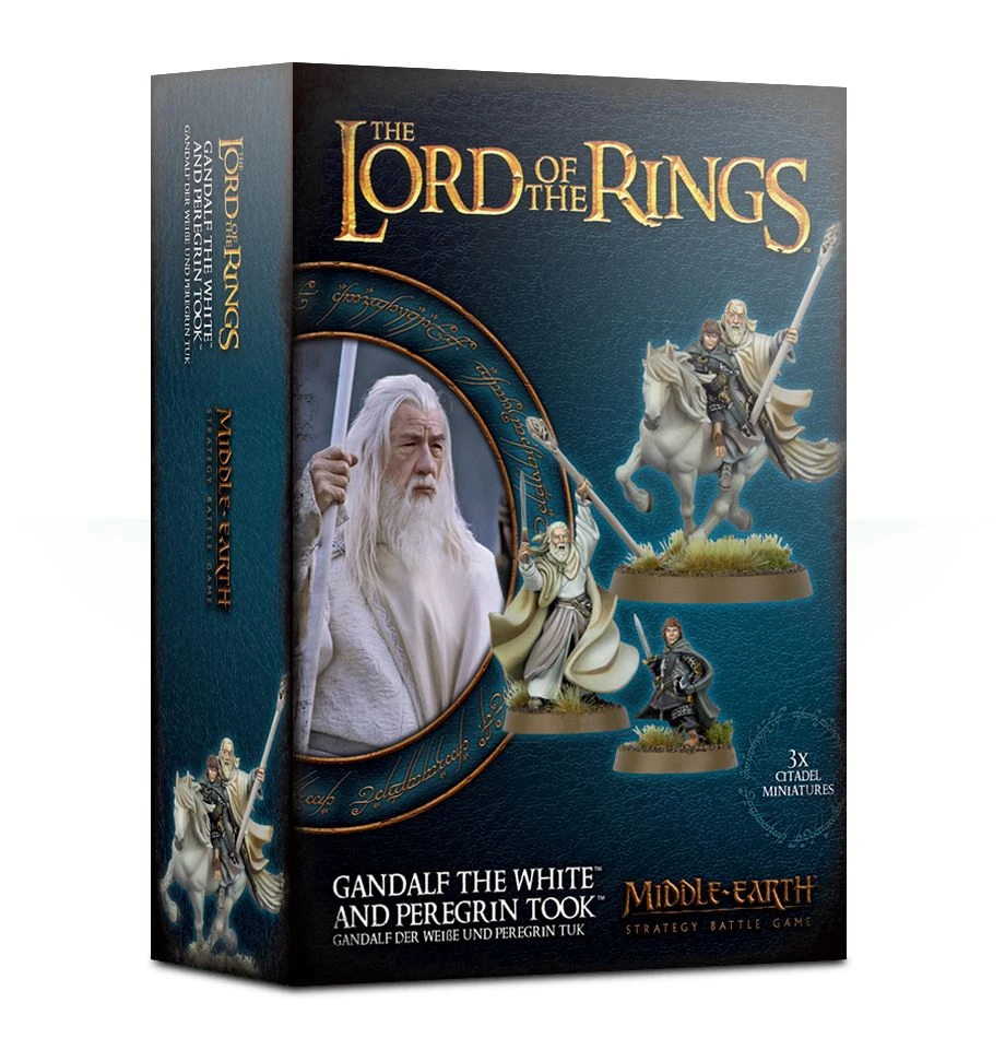 Games Workshop Lord Of The Rings: Gandalf The White & Peregrin Took 3 Games Workshop Lord Of The Rings: Gandalf The White & Peregrin Took