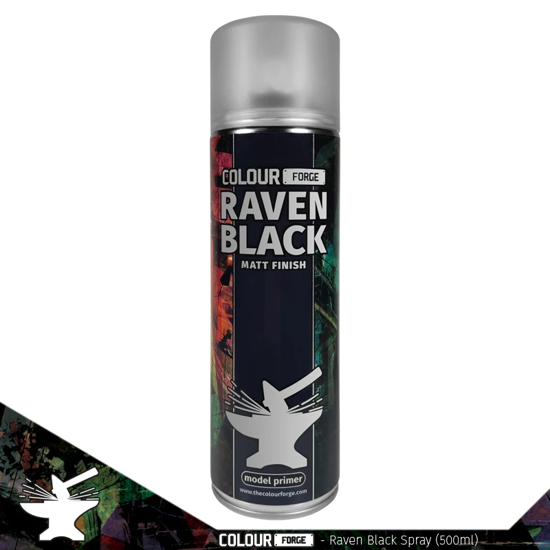 Colour Forge Spray: Raven Black (500ml) 3 Colour Forge Spray: Raven Black (500ml)