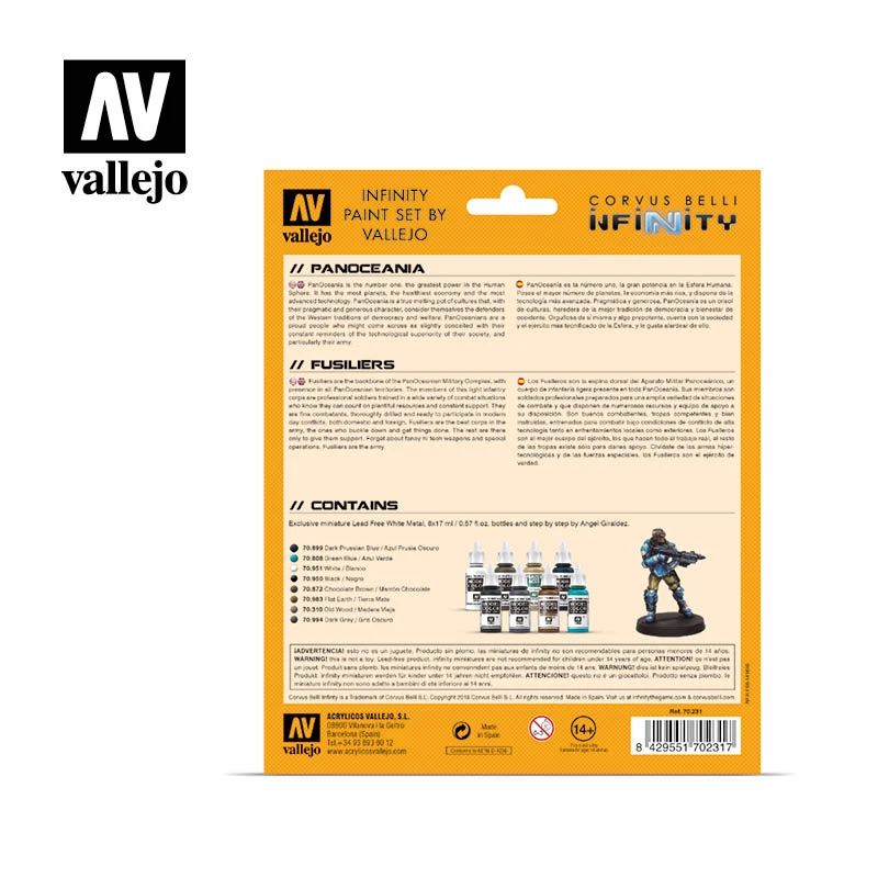 AV Vallejo Model Color Set – Infinity Panoceania Exclusive 4 AV Vallejo Model Color Set – Infinity Panoceania Exclusive - Image 2