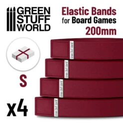Elastic Bands For Board Games 200mm – Pack X4