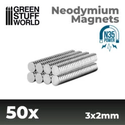Neodymium Magnets 3x2mm – 50 Units (N35)