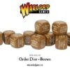 Bolt Action Orders Dice – Brown (12)