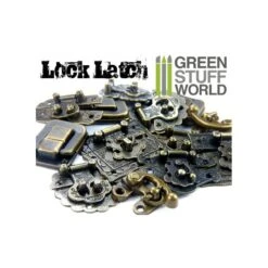 6x Box Locks ANTIQUE BRONZE – Catch Latches
