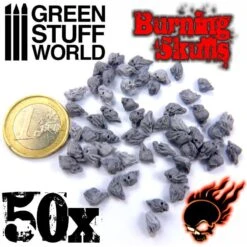 50x Resin Burning Skulls